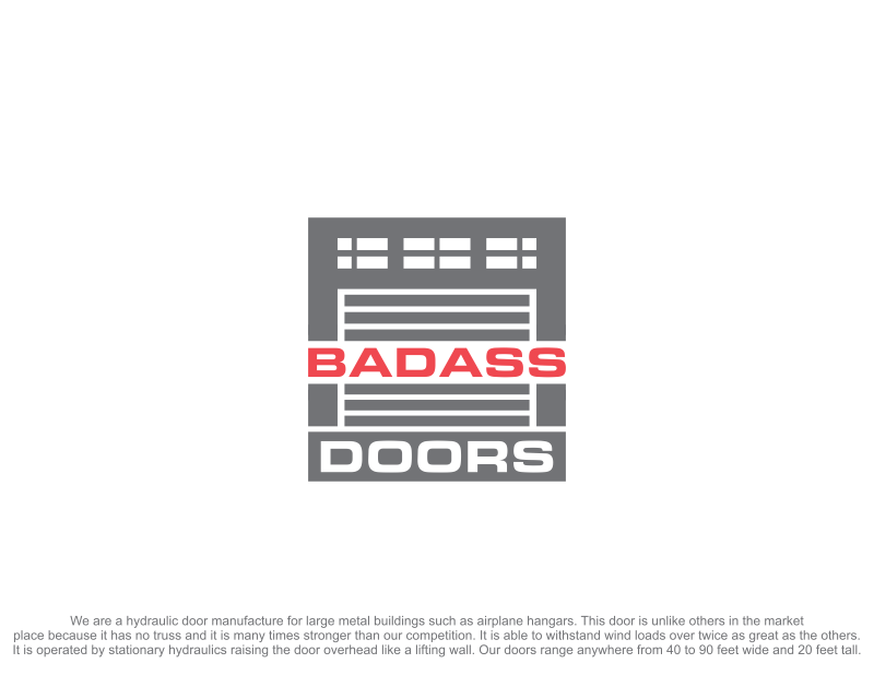 Logo Design entry 1379967 submitted by SN to the Logo Design for Badass Doors run by BadassDoors