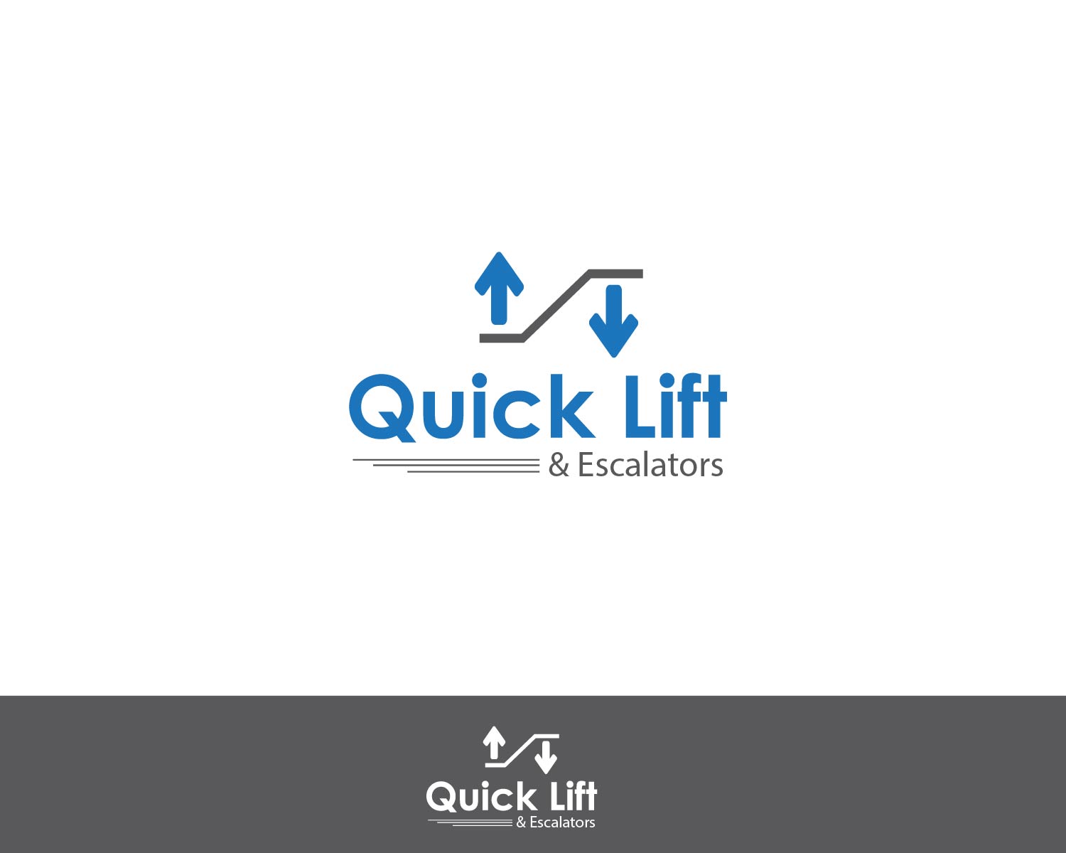 Logo Design entry 1382235 submitted by JBsign to the Logo Design for Quick Lift & Escalators run by Quickfit