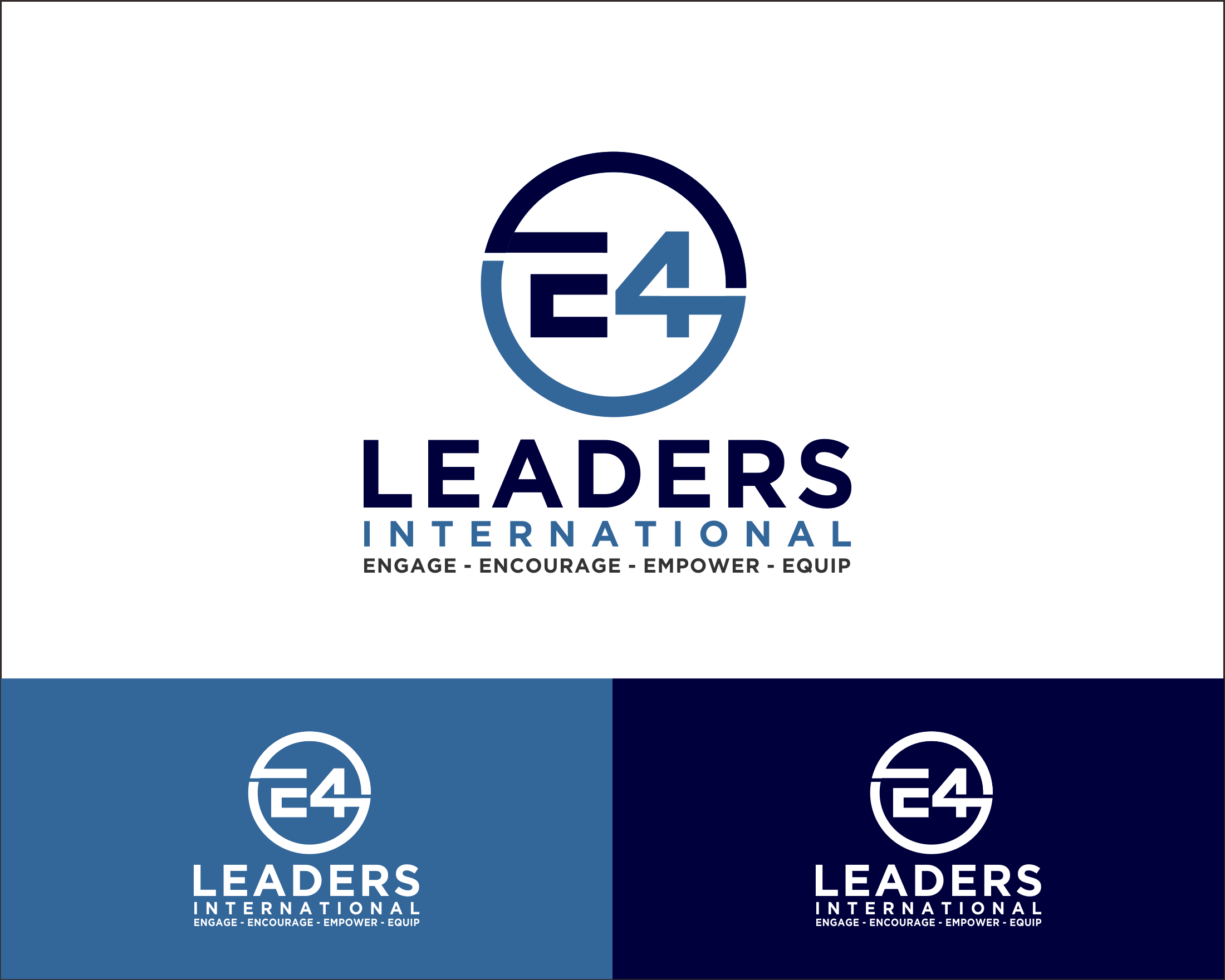 Logo Design entry 1383115 submitted by Destination to the Logo Design for E4LEADERS INTERNATIONAL run by E4LEADERS