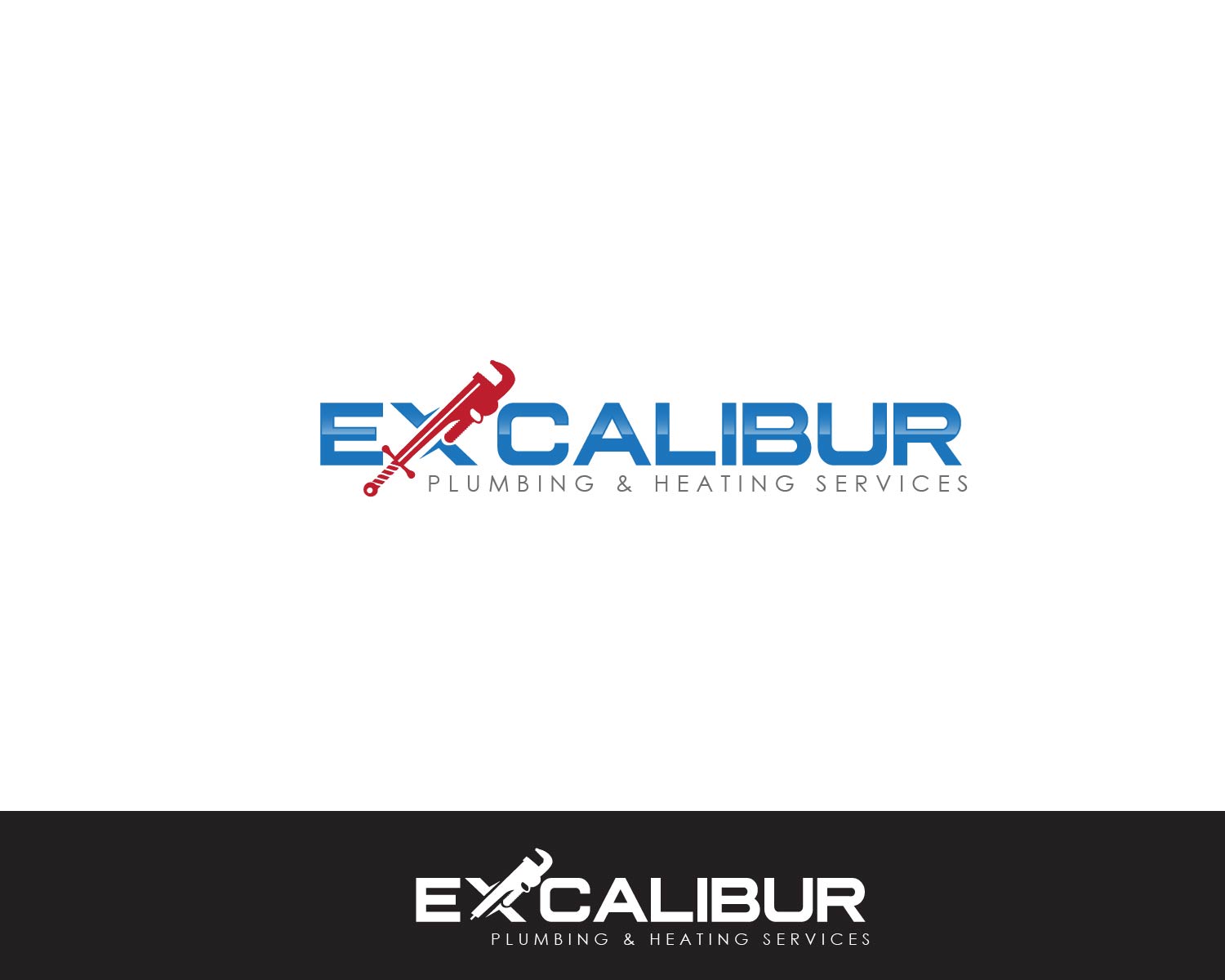 Logo Design entry 1383925 submitted by JBsign to the Logo Design for Excalibur Plumbing & Heating Services run by excalibur