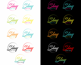 Logo Design entry 1387542 submitted by SN to the Logo Design for SLAY FOR LIFE run by 28 DAY CHALLENGE