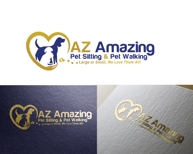 Logo Design entry 1389146 submitted by alex.projector to the Logo Design for AZ Amazing Pet Sitting & Pet Walking run by DogMom3