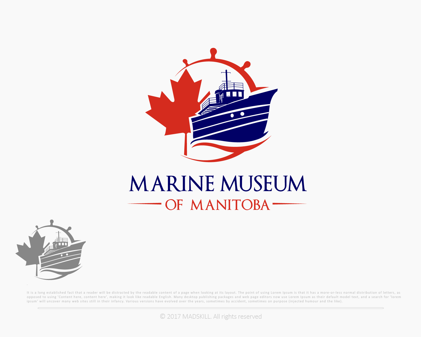 Logo Design entry 1389696 submitted by madskill to the Logo Design for Marine Museum of Manitoba run by DuaneNicol