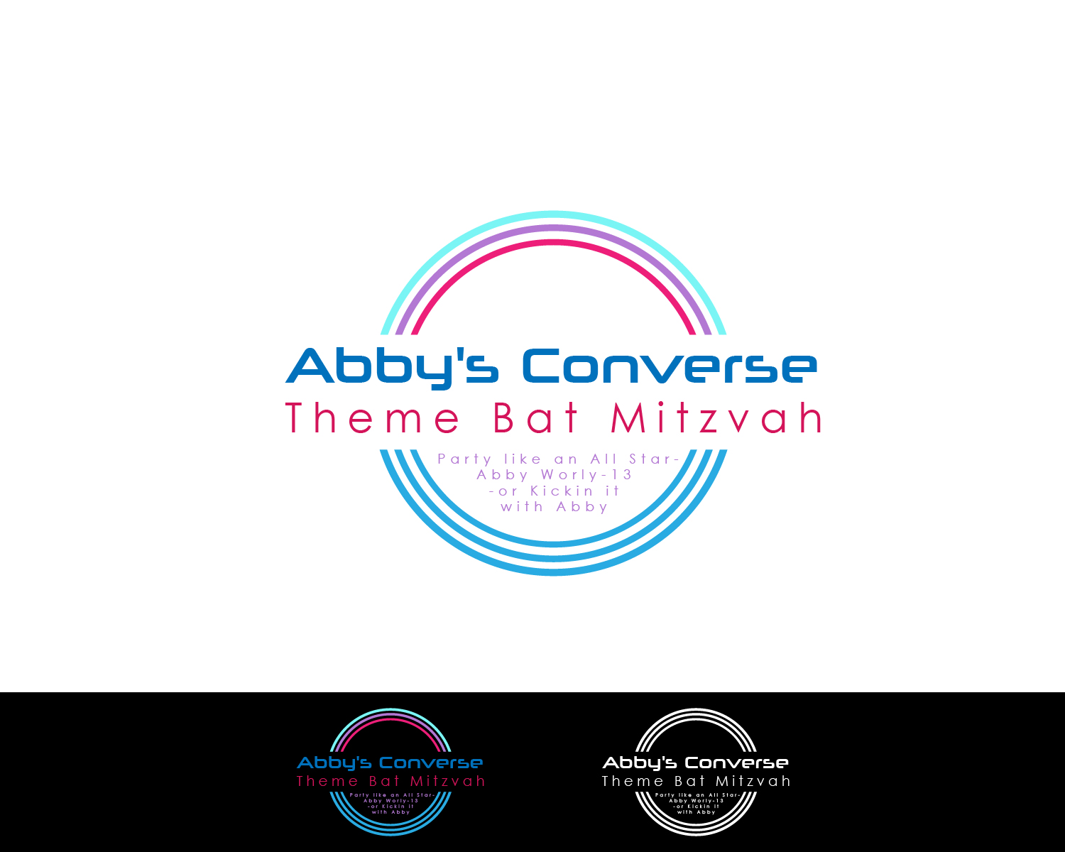 Logo Design entry 1390214 submitted by JBsign to the Logo Design for Abby's Bat Mitzvah run by AbbysMom
