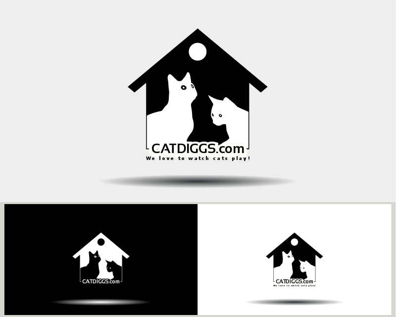 Logo Design entry 1394105 submitted by @yusuf to the Logo Design for Catdiggs.com run by Radioreid