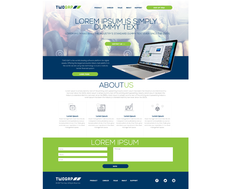 Web Design entry 1452783 submitted by Neo J