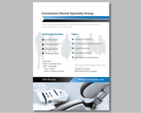 Brochure Design entry 1404318 submitted by Betterway_designs to the Brochure Design for Coronation Dental Specialty Group run by mkuchma