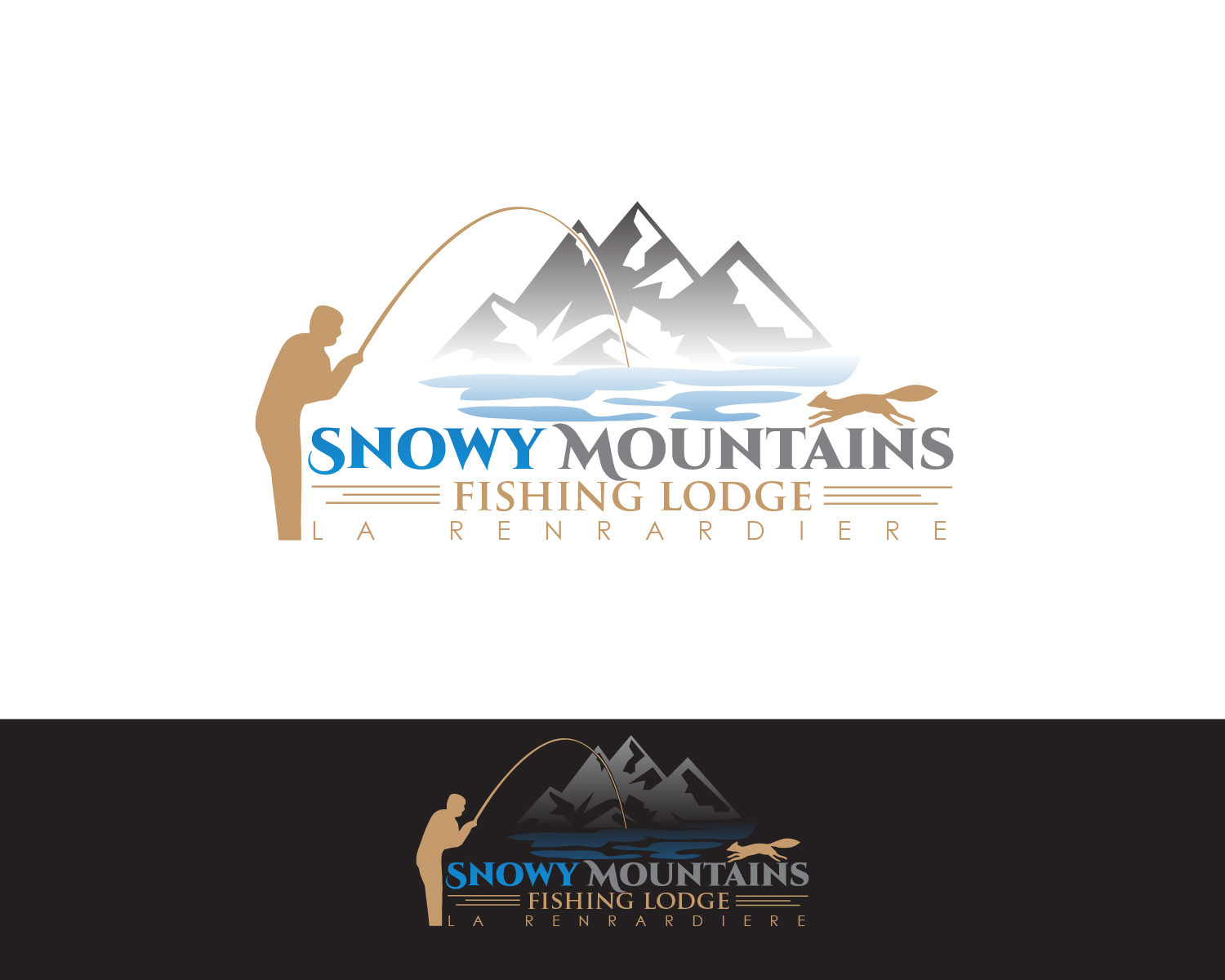 Logo Design entry 1405704 submitted by JBsign to the Logo Design for Snowy Mountains Fishing Lodge run by Mark Geissler