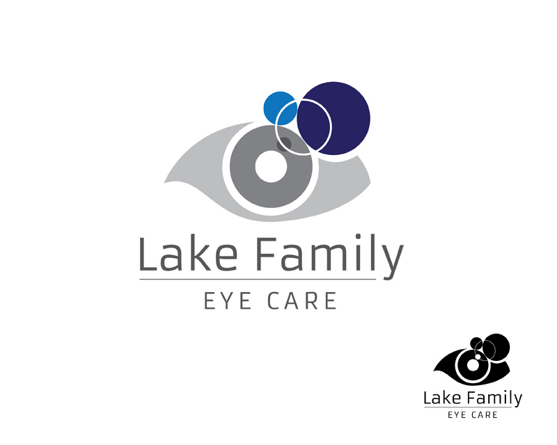 Logo Design entry 1407611 submitted by mv to the Logo Design for Lake Family Eye Care run by TrishaV923