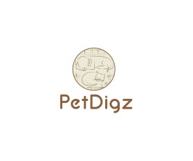 Logo Design entry 1422236 submitted by flousse to the Logo Design for PetDigz run by dmichalik