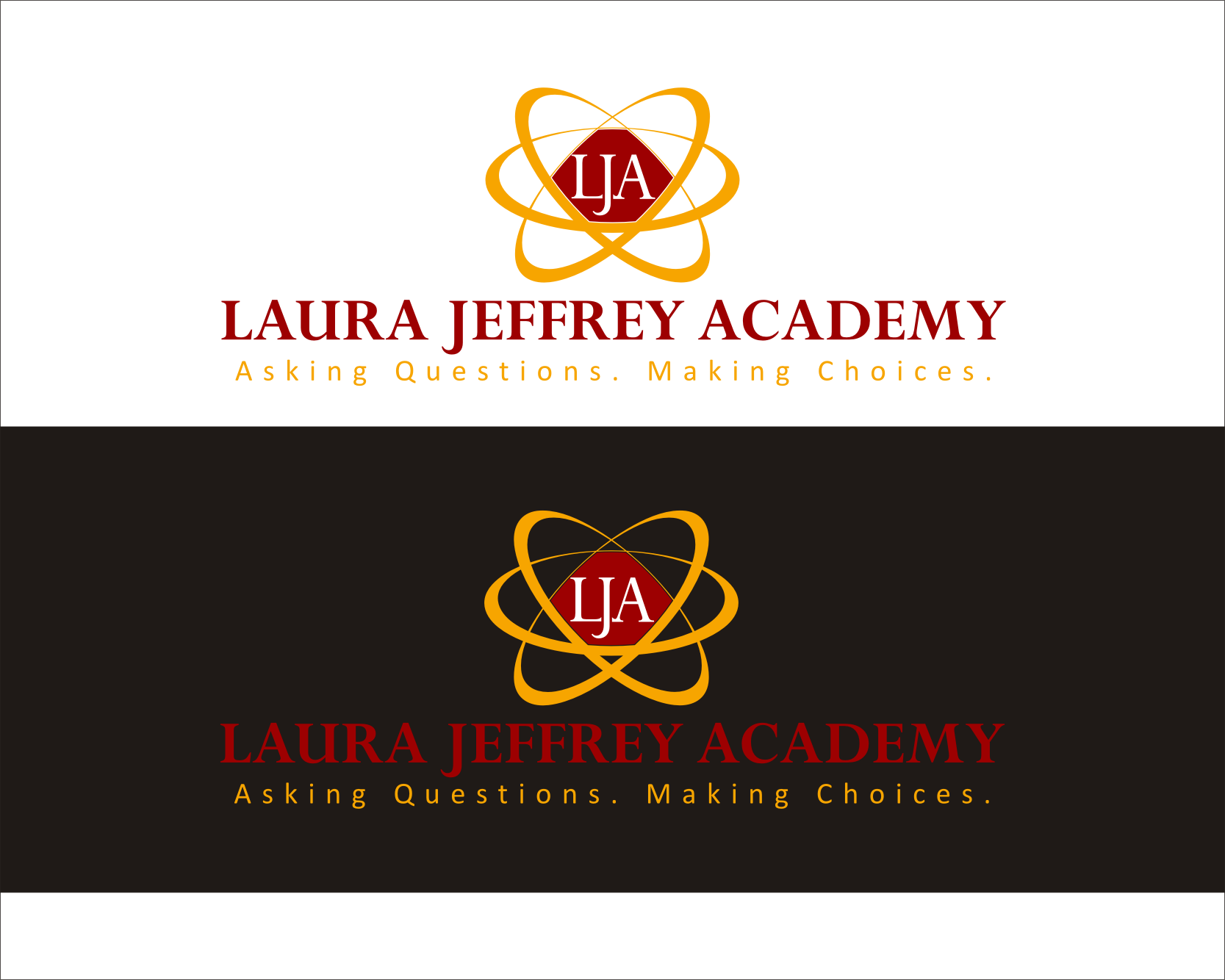 Logo Design entry 1425229 submitted by Wonkberan to the Logo Design for Laura Jeffrey Academy run by GeorgeSand