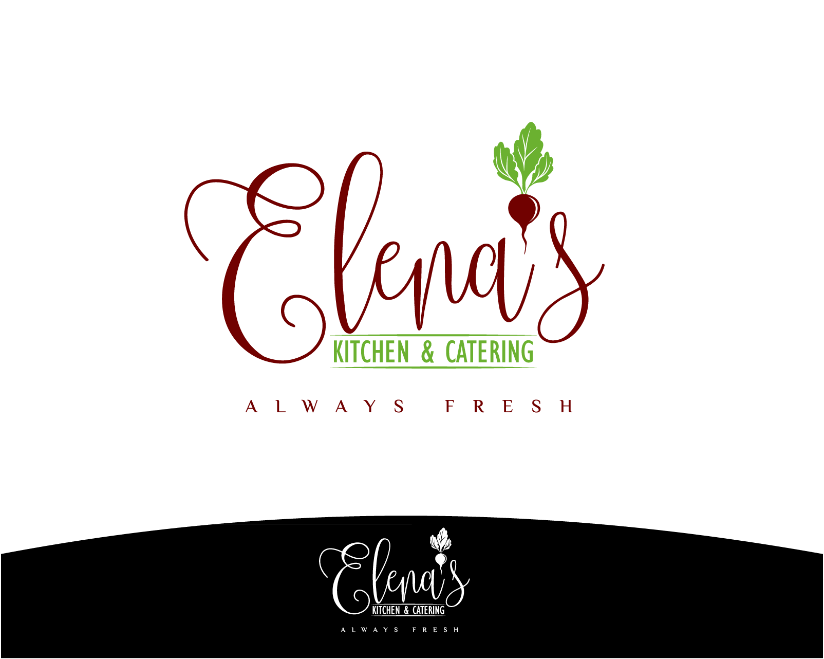 Logo Design entry 1427317 submitted by cclia to the Logo Design for Elena's Kitchen & Catering run by elenastastyfood@gmail.com
