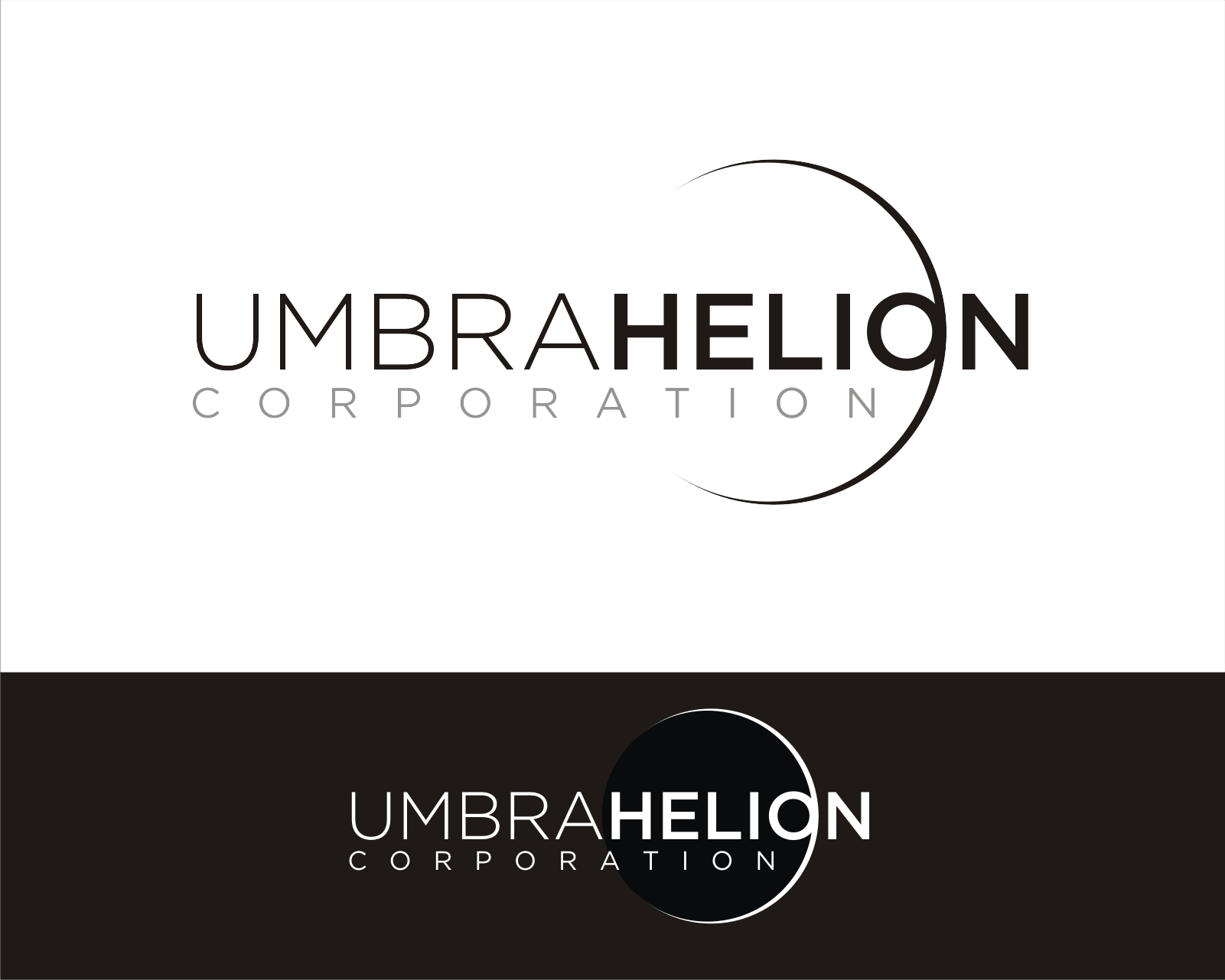 Logo Design entry 1428907 submitted by kembarloro to the Logo Design for Umbrahelion Corporation run by rbraley