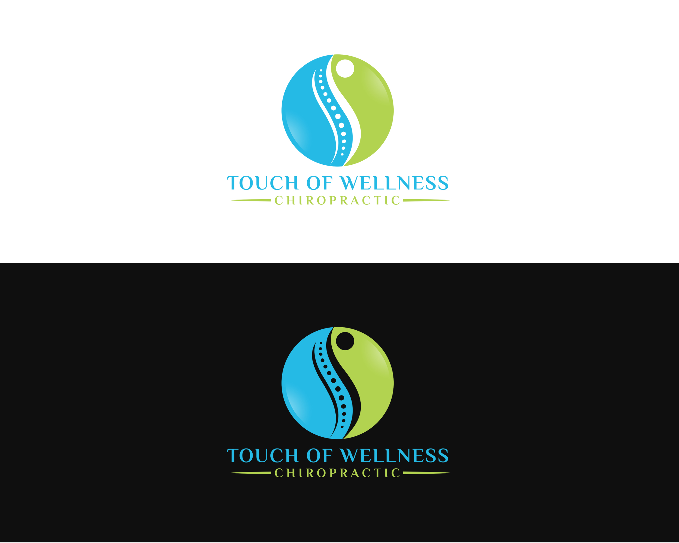 Logo Design entry 1439049 submitted by Prabhu86 to the Logo Design for Touch of Wellness Chiropractic run by karenmh125