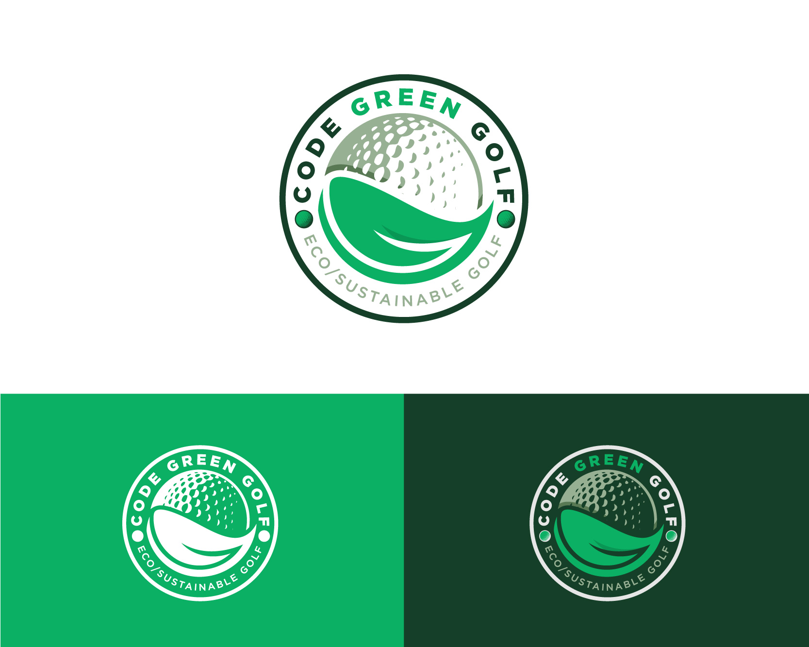 Logo Design entry 1439754 submitted by pureofart to the Logo Design for CODE GREEN GOLF run by green george