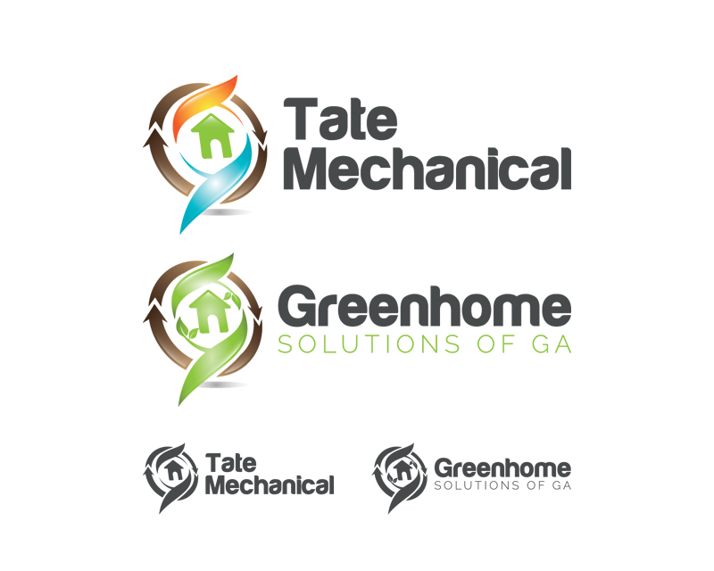 Graphic Design entry 1442371 submitted by garpil to the Graphic Design for Greenhome Solutions of GA AND Tate Mechanical run by koearthcents@gmail.com