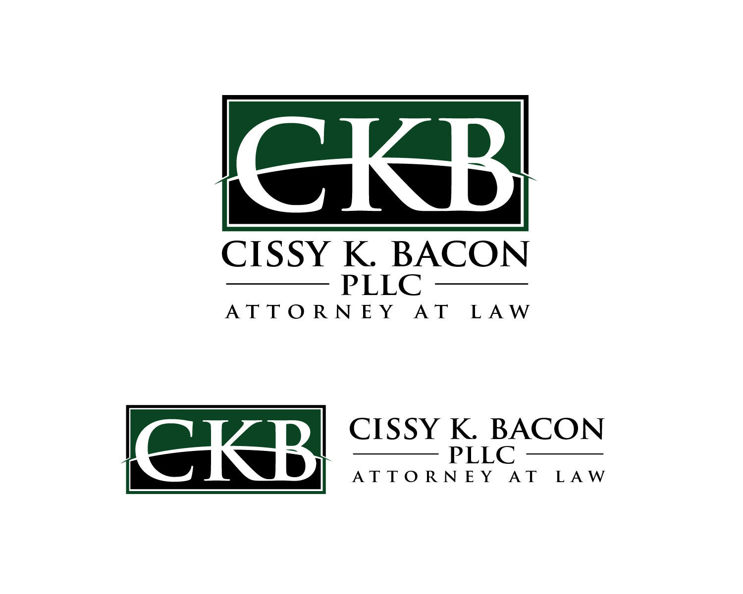 Logo Design entry 1446165 submitted by JBsign to the Logo Design for Cissy K. Bacon, PLLC run by ckbacon
