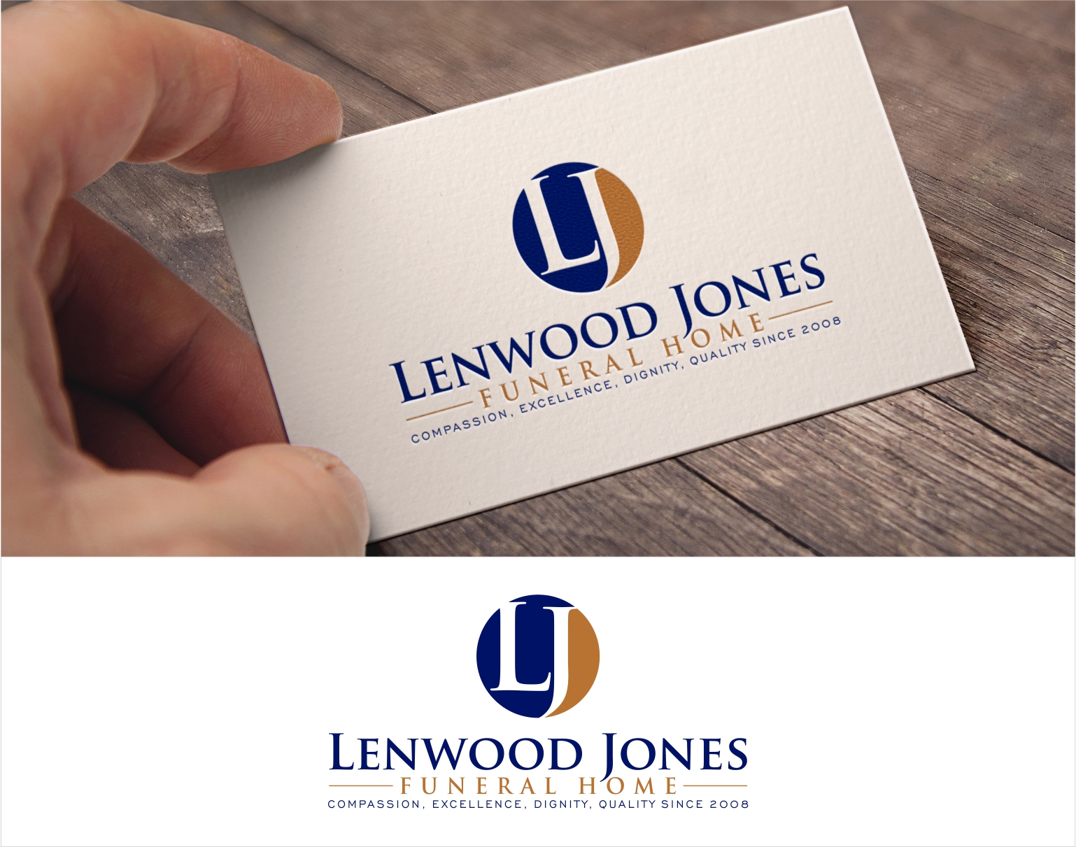 Logo Design entry 1450561 submitted by danni22 to the Logo Design for Lenwood Jones Funeral Home run by Lenwoodjones