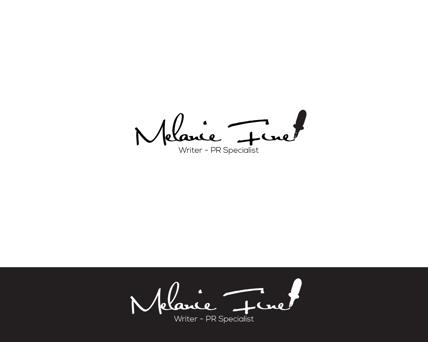 Logo Design entry 1451071 submitted by JBsign to the Logo Design for Melanie Fine run by cantormel