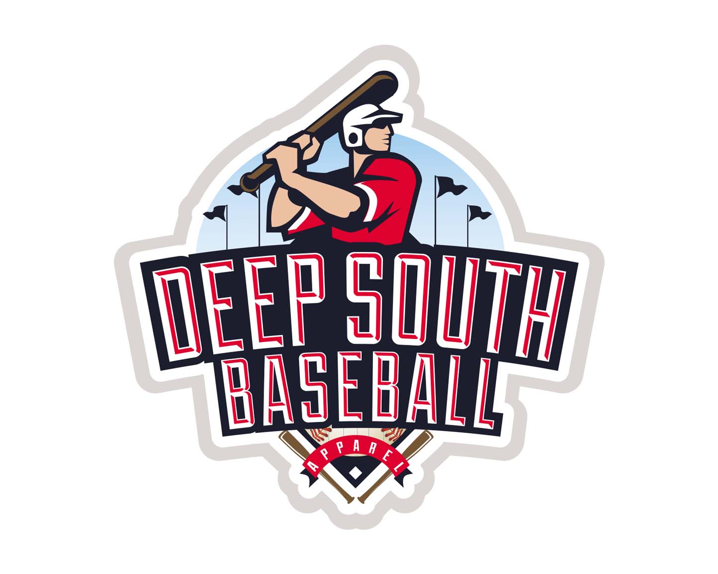 Logo Design entry 1451496 submitted by quimcey to the Logo Design for Deep South Baseball run by jdv0521