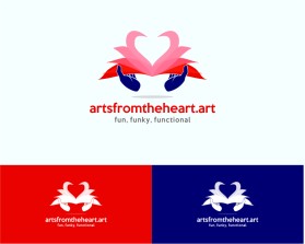 Logo Design Entry 1459318 submitted by Saturndesign to the contest for artsfromtheheart.art run by cklammer