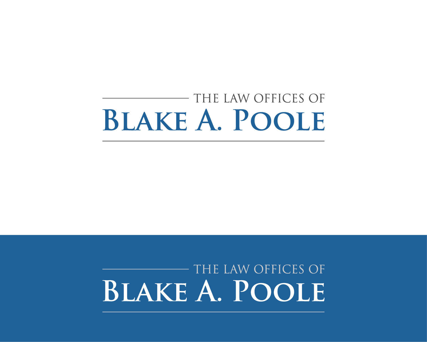 Logo Design entry 1462793 submitted by shanks to the Logo Design for The Law Offices of Blake A. Poole run by bpoole