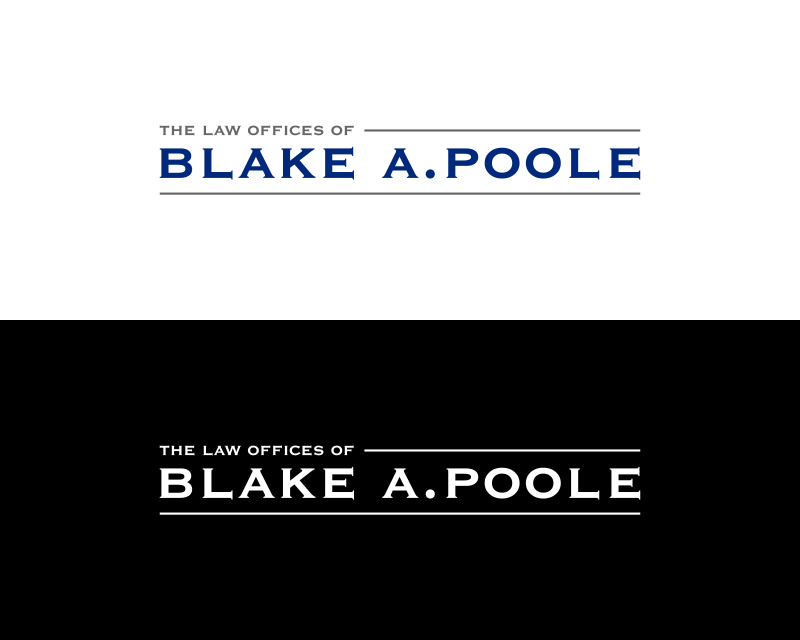 Logo Design entry 1462767 submitted by Isa to the Logo Design for The Law Offices of Blake A. Poole run by bpoole