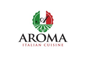 Logo Design entry 1464021 submitted by alessio.junta to the Logo Design for Aroma Italian Cuisine run by Bang4aBuck