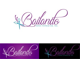 Logo Design entry 1467323 submitted by handaja to the Logo Design for Bailando Salon Enterprise, Inc. run by debbiepez