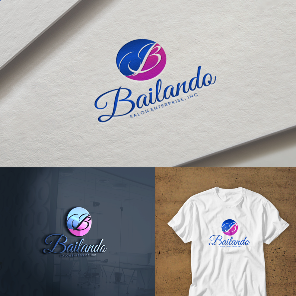 Logo Design entry 1467385 submitted by Ynaffits to the Logo Design for Bailando Salon Enterprise, Inc. run by debbiepez