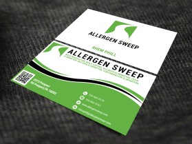 Business Card & Stationery Design entry 1467428 submitted by PANTONE to the Business Card & Stationery Design for Allergen Sweep, LLC. run by rhemphill@allergensweep.com
