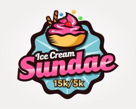 Logo Design entry 1470224 submitted by logo037 to the Logo Design for Ice Cream Sundae 15k/ 5k run by draplinj