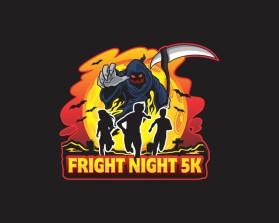 Logo Design entry 1476555 submitted by JBsign to the Logo Design for Fright Night 5k run by draplinj