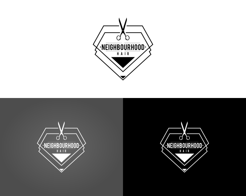 Logo Design entry 1424611 submitted by piscaa to the Logo Design for Neighbourhood Hair run by Laurenct
