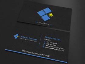 Business Card & Stationery Design entry 1482210 submitted by skyford412 to the Business Card & Stationery Design for Polished Concrete Professionals run by sterrell86