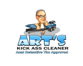 Logo Design entry 1483347 submitted by babyakina to the Logo Design for UPDATED!!!!  ART's Kick Ass Cleaner run by bkilgore23