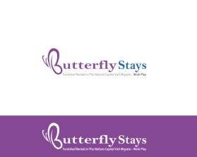Logo Design Entry 1490252 submitted by GTS to the contest for B u t t e r f l y S t a y s   run by ButterflyStays 