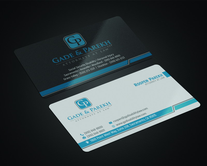 Business Card & Stationery Design entry 1514057 submitted by aamirnikkiaadil to the Business Card & Stationery Design for Gade & Parekh, LLP run by roopenesq