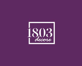 Logo Design entry 1514213 submitted by Niek to the Logo Design for 1803 Decor run by KDESMAL
