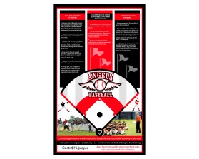 Brochure Design entry 1514825 submitted by quimcey to the Brochure Design for Angels Baseball run by jaquilante