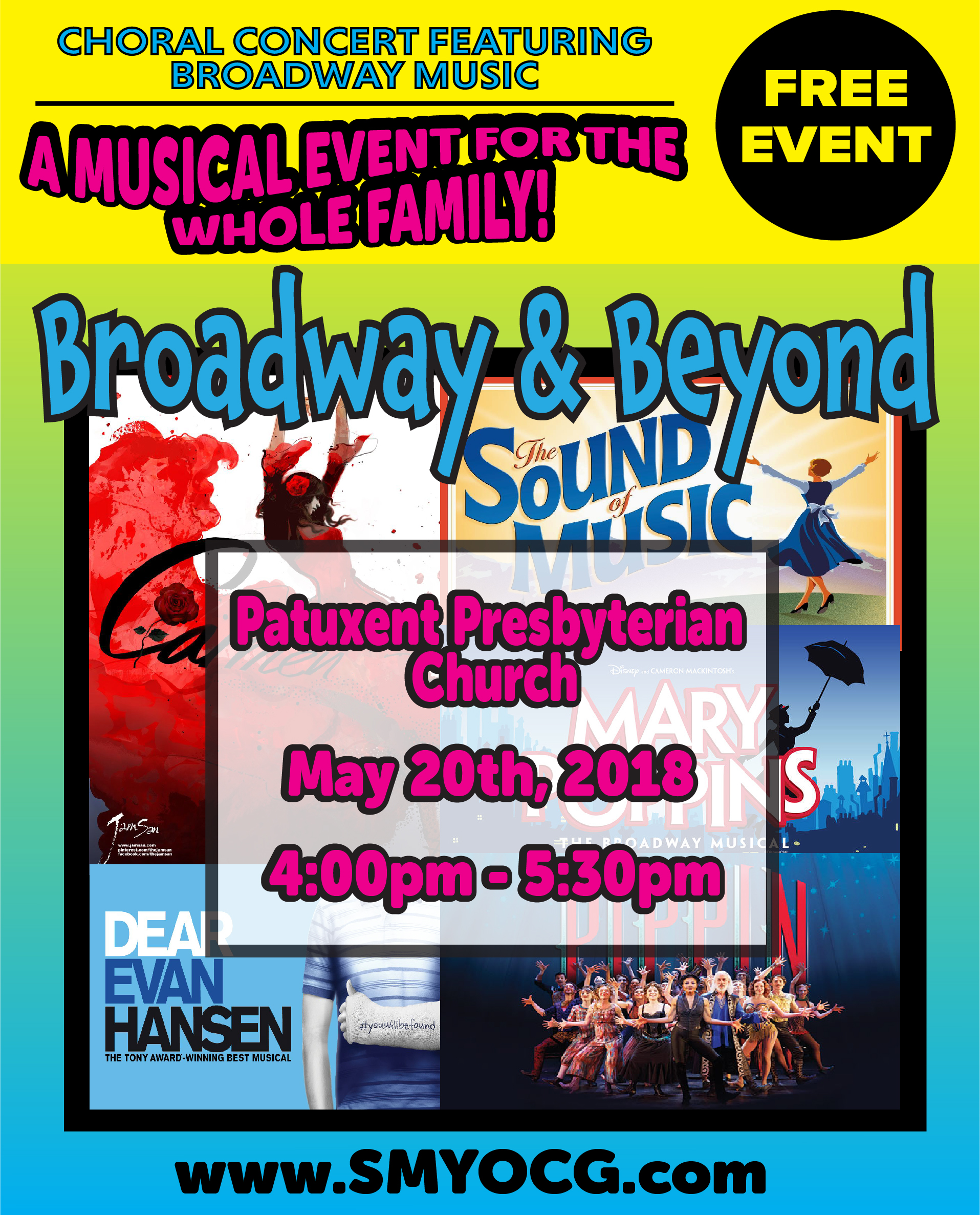 Graphic Design entry 1516638 submitted by Graphic76 to the Graphic Design for Flyer for a Choral Concert featuring Broadway music run by kmuch
