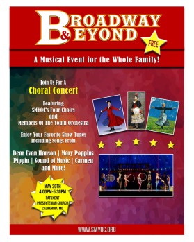 Graphic Design entry 1516658 submitted by dsdezign to the Graphic Design for Flyer for a Choral Concert featuring Broadway music run by kmuch