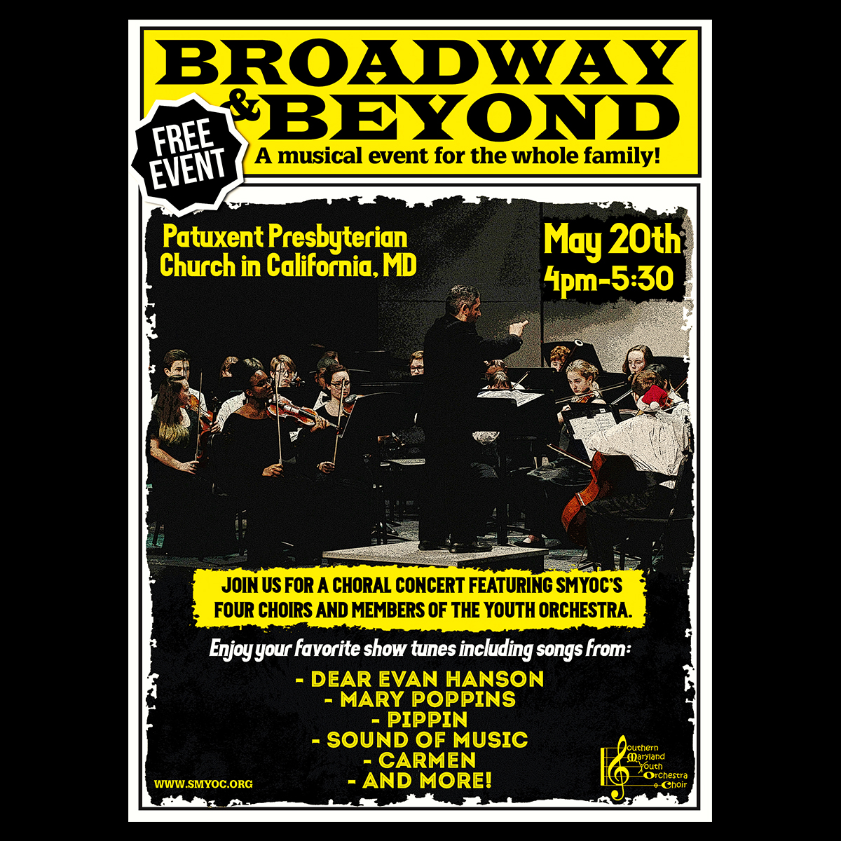 Graphic Design entry 1516701 submitted by jonny2quest to the Graphic Design for Flyer for a Choral Concert featuring Broadway music run by kmuch