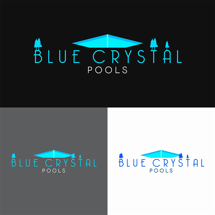 Logo Design entry 1517432 submitted by jangAbayz to the Logo Design for Blue Crystal Pools run by umbrellus