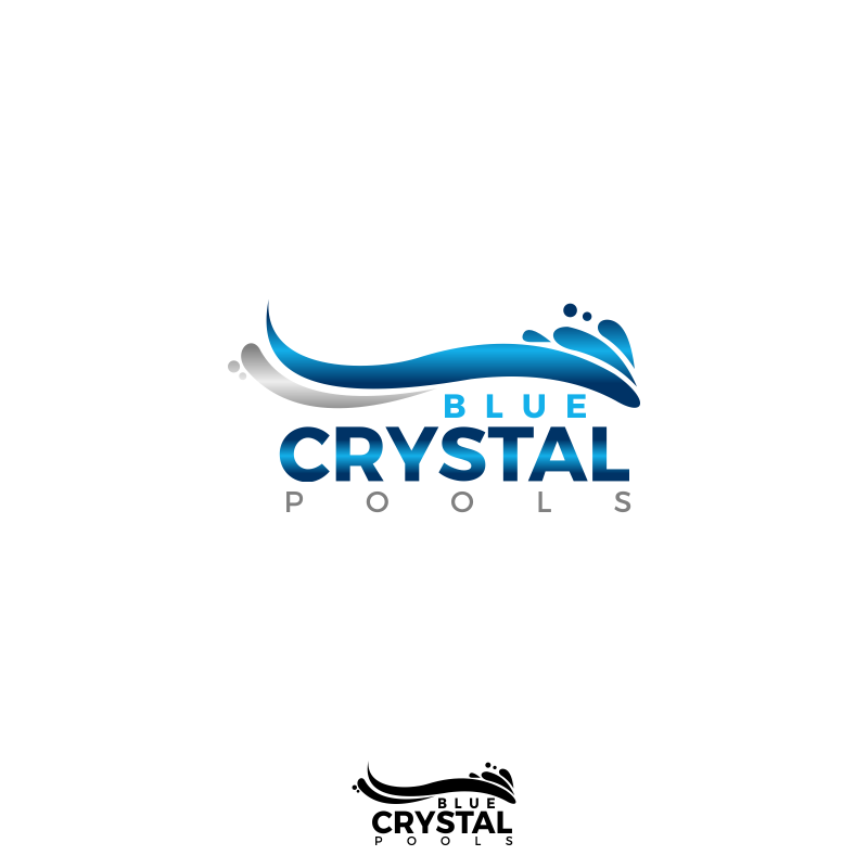 Logo Design entry 1517432 submitted by gajahmada099 to the Logo Design for Blue Crystal Pools run by umbrellus