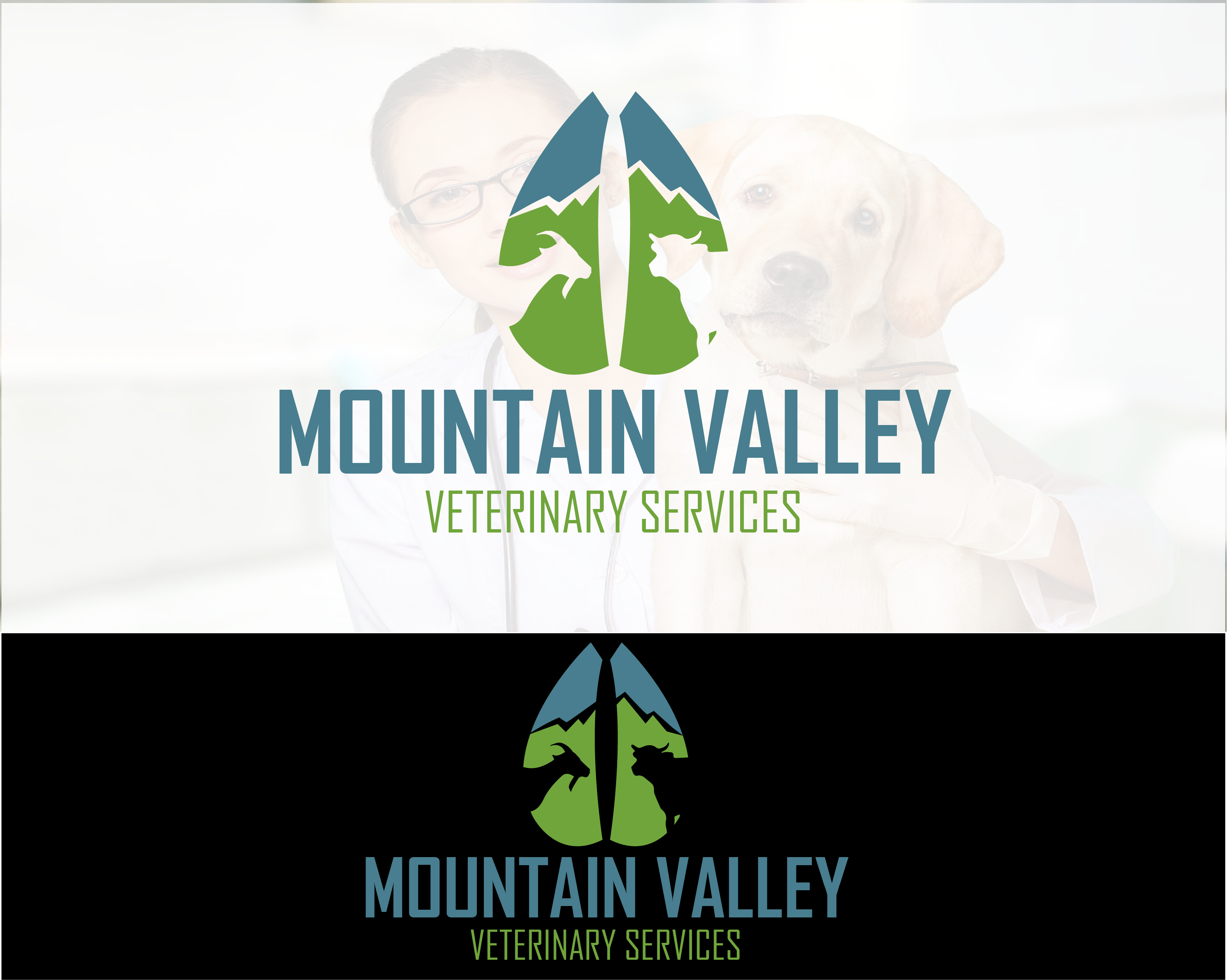 Logo Design entry 1522763 submitted by GiorgioAlpha to the Logo Design for Mountain Valley Veterinary Services run by BenBennett