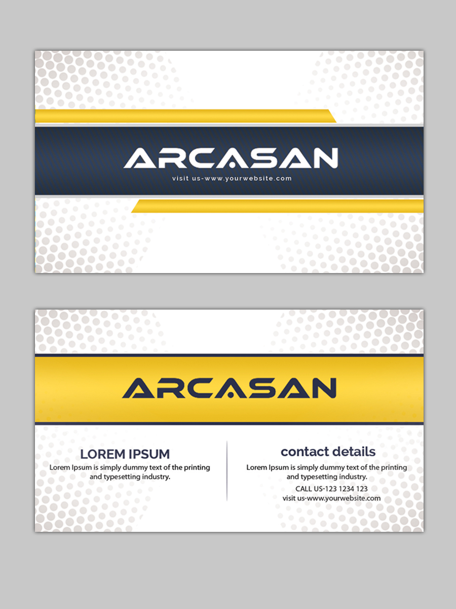 Business Card & Stationery Design entry 1535435 submitted by Amit1991 to the Business Card & Stationery Design for ARCASAN run by manjusha