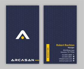 Business Card & Stationery Design entry 1535431 submitted by Amit1991 to the Business Card & Stationery Design for ARCASAN run by manjusha