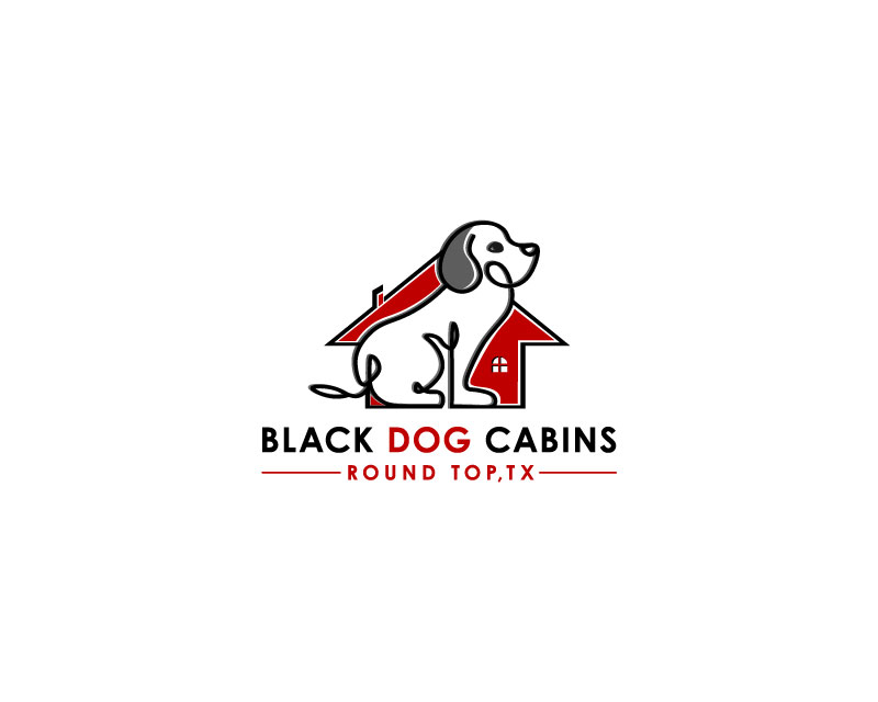 Logo Design entry 1536190 submitted by Doni99art to the Logo Design for Black Dog Cabins, Round Top, Tx run by Dawn Gervais