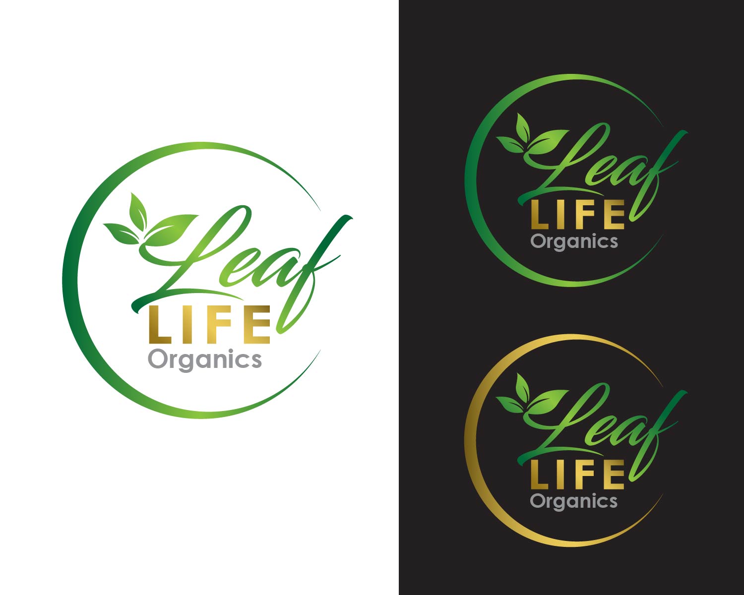 Logo Design entry 1540630 submitted by jymarie01 to the Logo Design for Leaf Life Organics run by LeafLife1